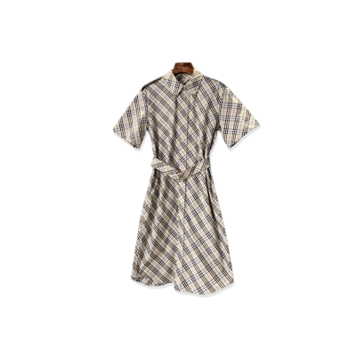 BURBERRY CLASSIC CHECK COTTON SHIRT DRESS